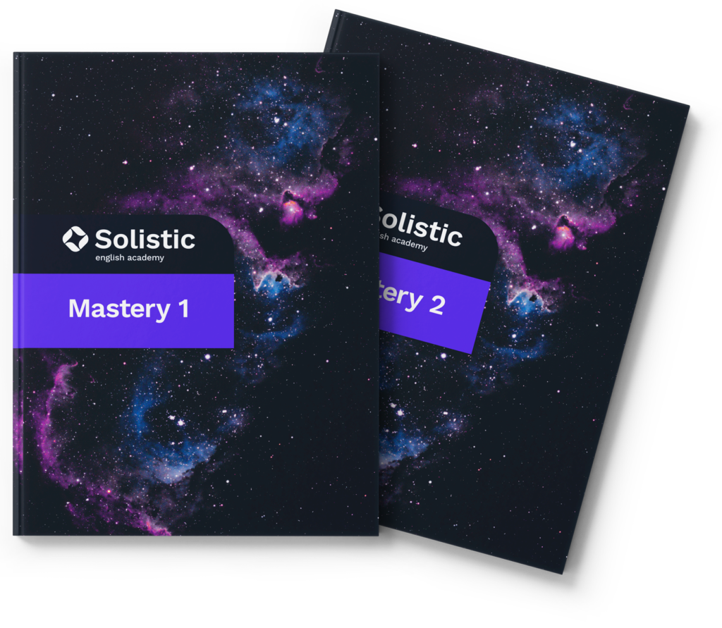 Livros Mastery 1 e 2 - Nível Avançado da Solistic English Academy